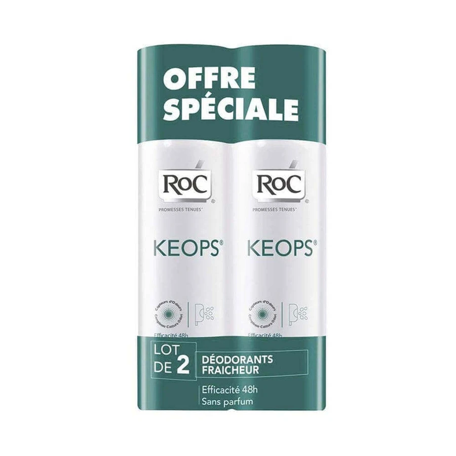 Дезодорант-спрей Roc Keops Свіжий дезодорант від помірного поту 2х100мл: ціни та характеристики