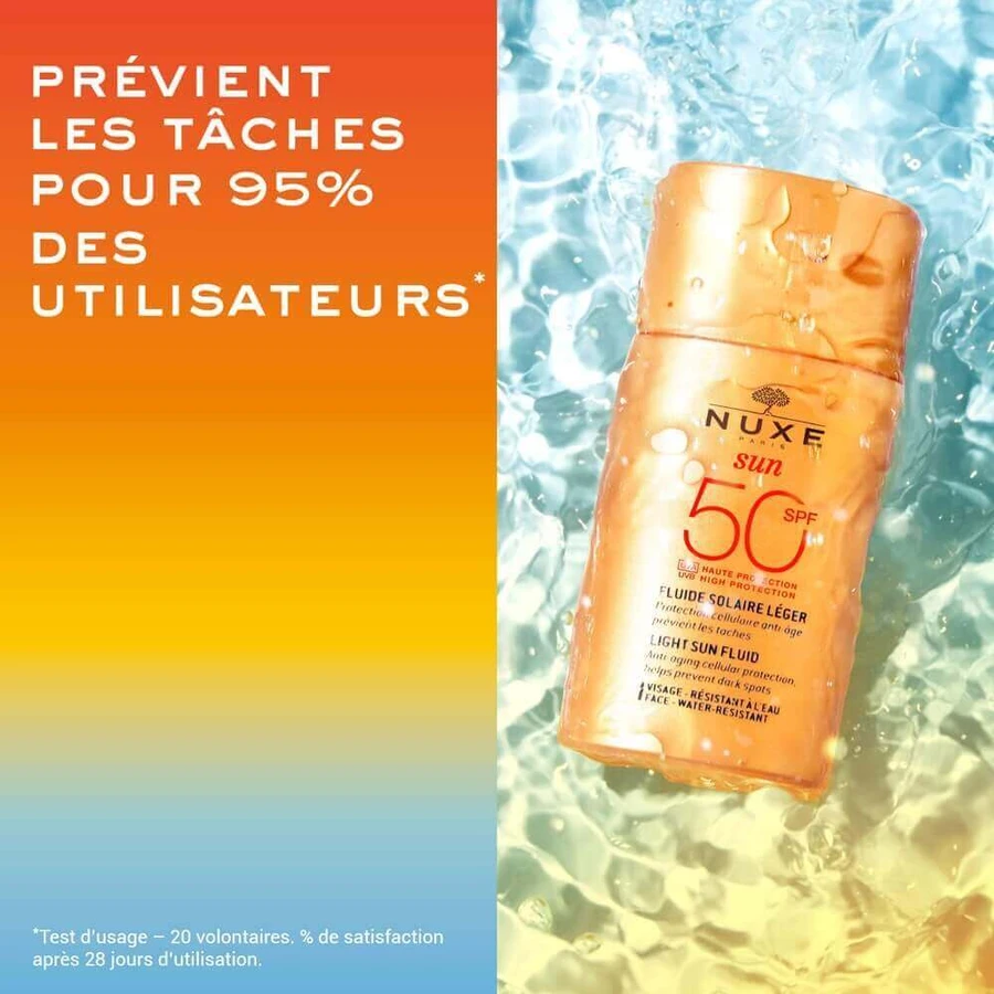 Nuxe Сонцезахисний флюїд з високим ступенем захисту SPF50 для нормальної та комбінованої шкіри. 50мл: ціни та характеристики