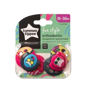 Tommee Tippee пустушка Fun Style 18-36м Дівчинка, 2 шт.