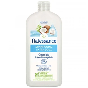Natessance Coco Shampoo Extra Gentle Organic Coconut and Vegetable Keratin 500ml