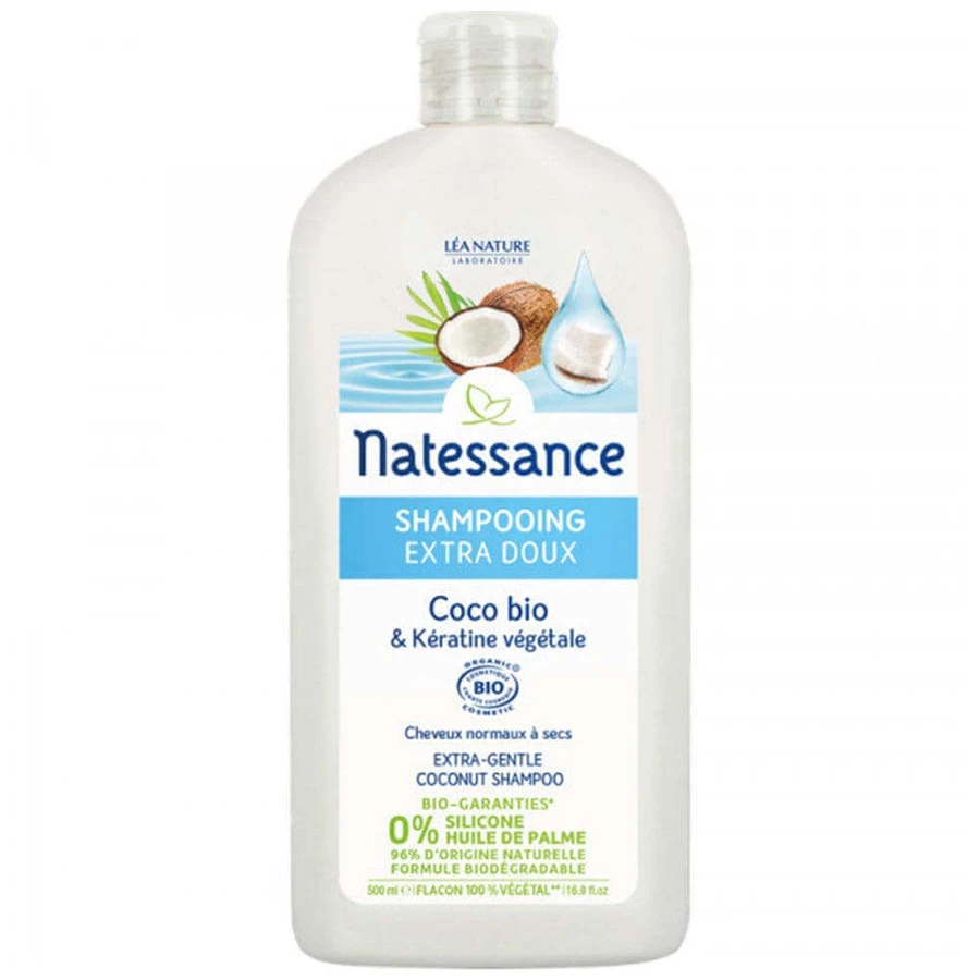 Natessance Coco Shampoo Extra Gentle Organic Coconut and Vegetable Keratin 500ml: цены и характеристики