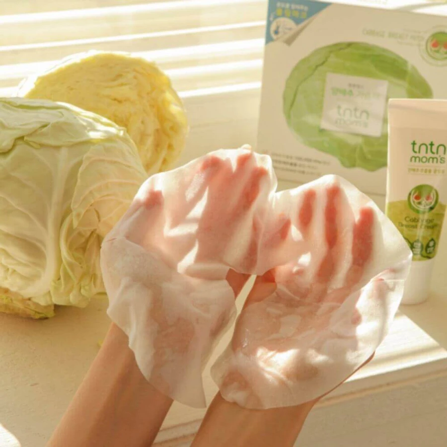 Tntn mom's, маска для груди с экстрактом капусты, 8 шт.: цены и характеристики