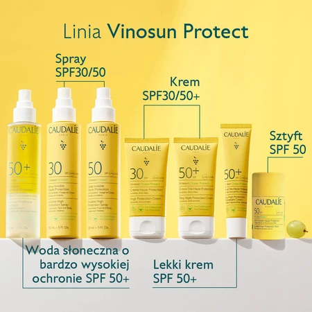 Caudalie Vinosun Protect, спрей для инвизибила с защитой от нелепостей, SPF 50, 150 мл + крем для инвизибила, ușoară, с защитой от нелепостей, SPF 50+, 20 мл бесплатно: цены и характеристики