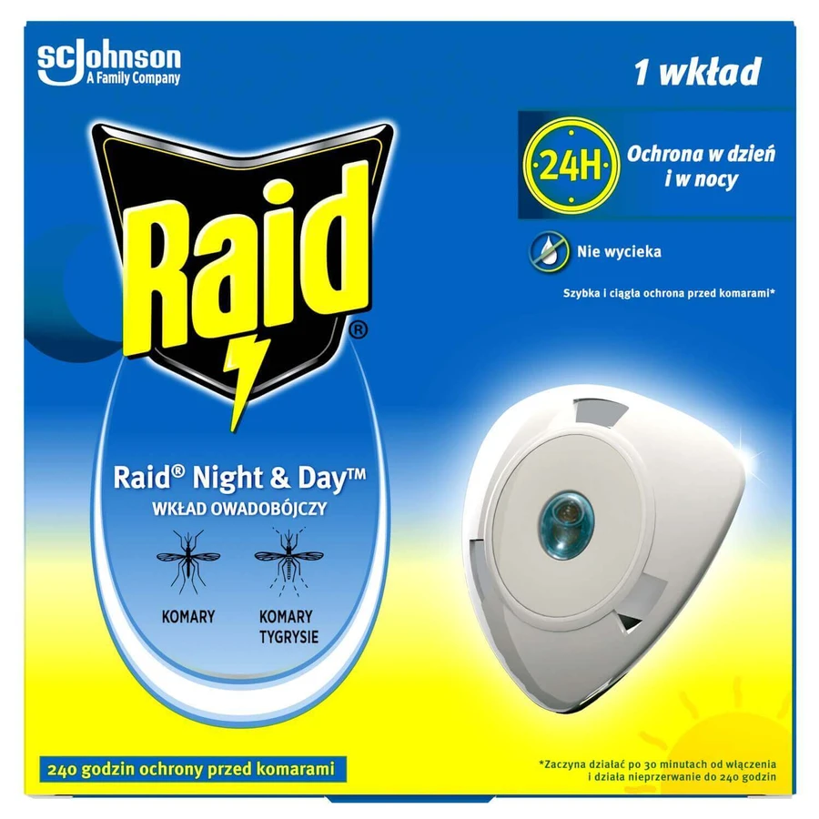 Raid Night & Day, заправка для інсектицидного фільтра, 1 шт.: ціни та характеристики
