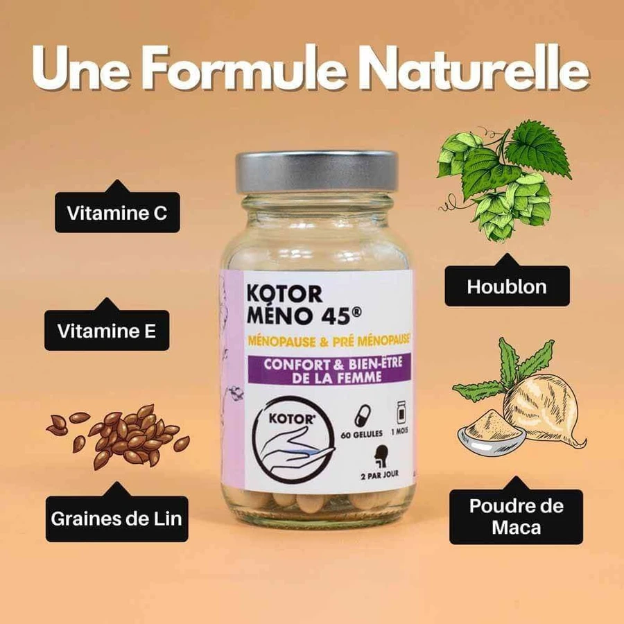 Kotor Pharma Meno 45 Менопауза и пременопауза 60 капсул: цены и характеристики