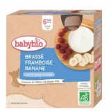 Babybio 6 месяцев Малина Банан Органическая бутылочка для питья 4х85г