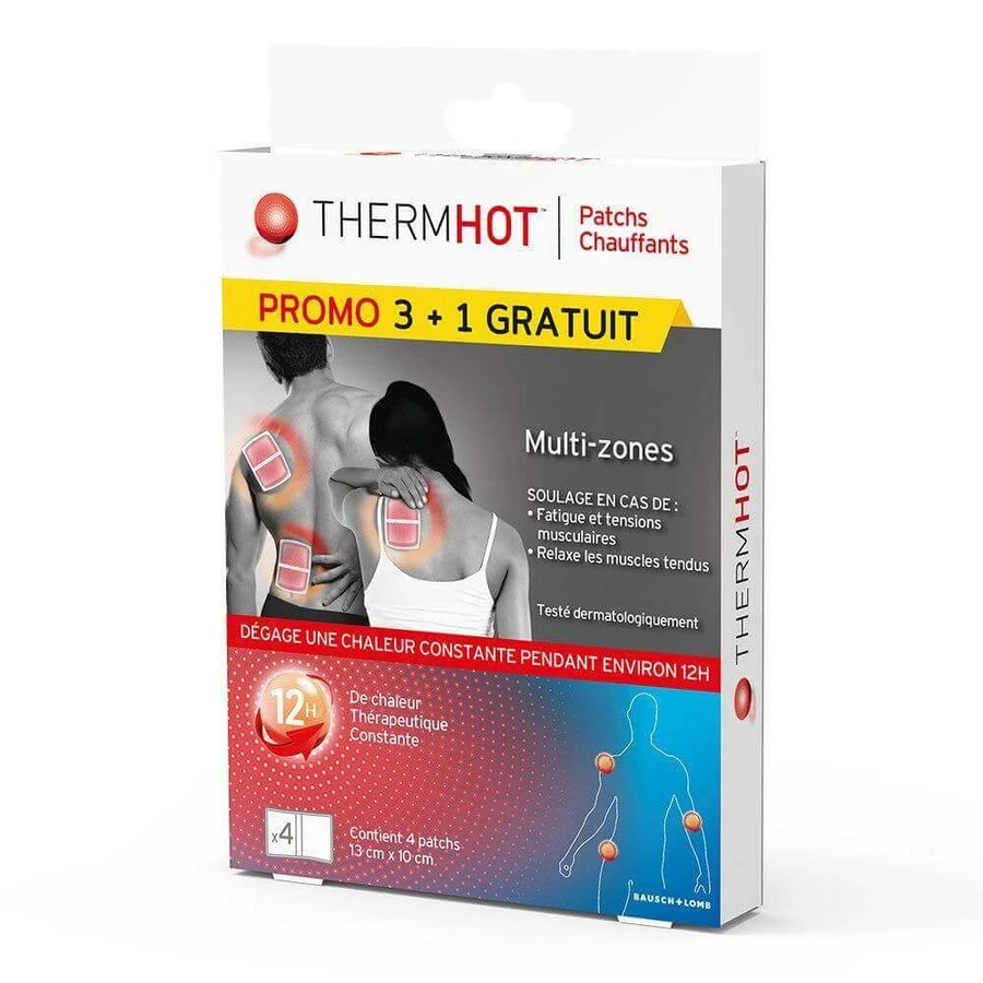 Bausch&Lomb Thermhot Multizone patches 13x10cm x3 + 1: цены и характеристики