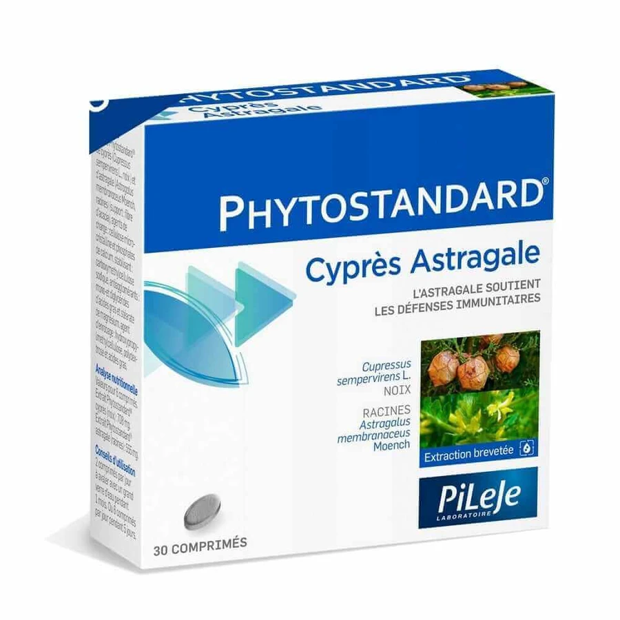 Pileje Phytostandard Cypres Astragale 30 Comprimes Фітостандарт 30 компріме: ціни та характеристики