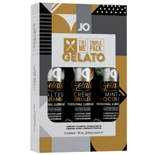 System Jo Tri-Me Gelato, набор ароматизированных лубрикантов, 3 x 30 мл