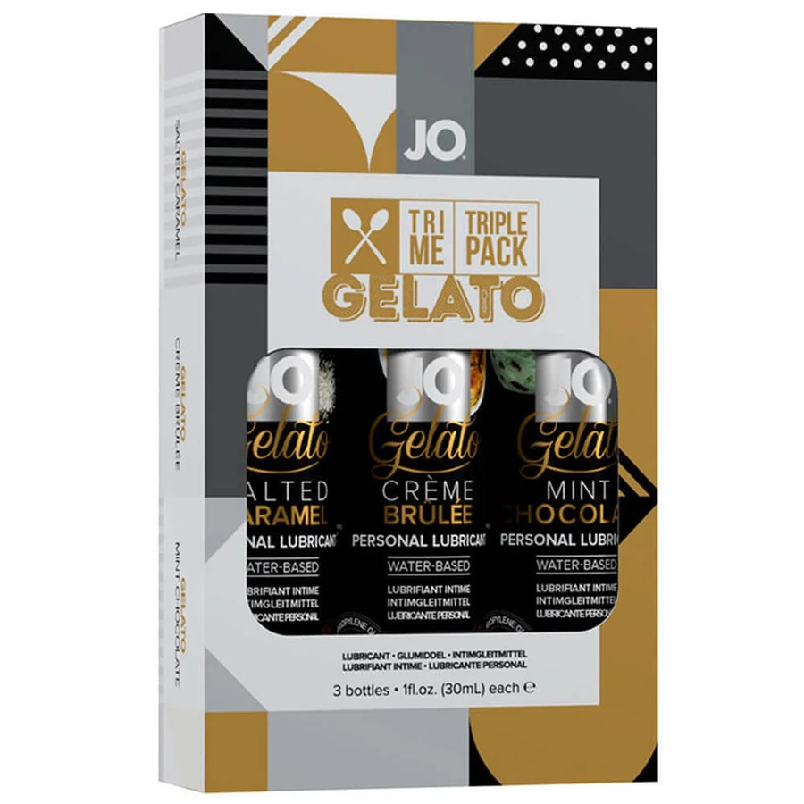 System Jo Tri-Me Gelato, набор ароматизированных лубрикантов, 3 x 30 мл: цены и характеристики