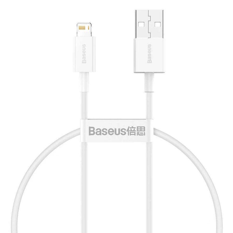 Кабель Baseus Superior USB - Lightning 2.4A 0.25 м Белый (CALYS-02): цены и характеристики