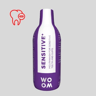 Woom Sensitive+, ополіскувач для порожнини рота для чутливих зубів, 500 мл