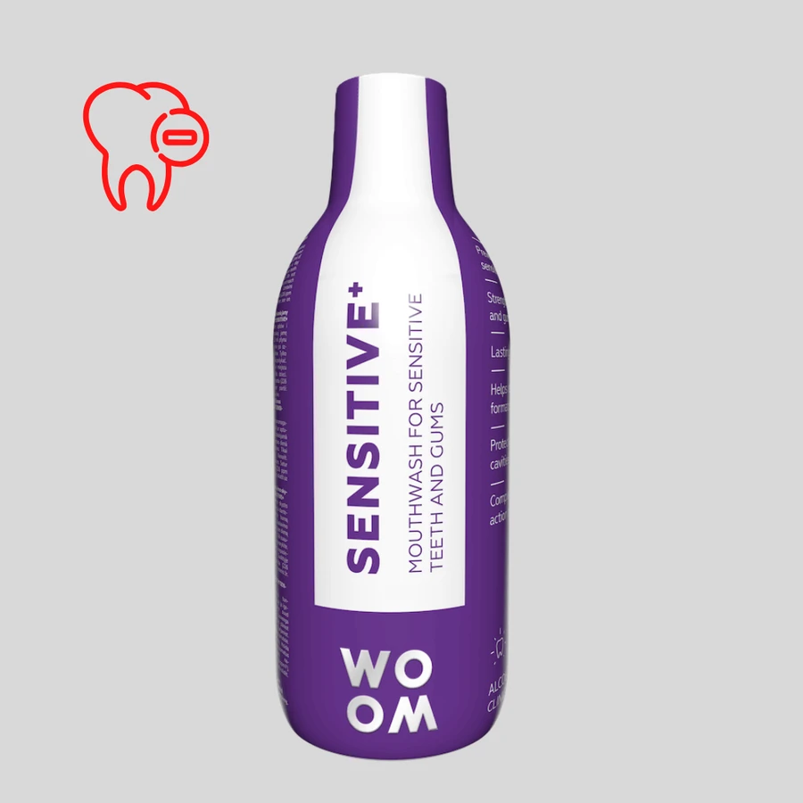 Woom Sensitive+, ополаскиватель для полости рта при повышенной чувствительности зубов, 500 мл: цены и характеристики