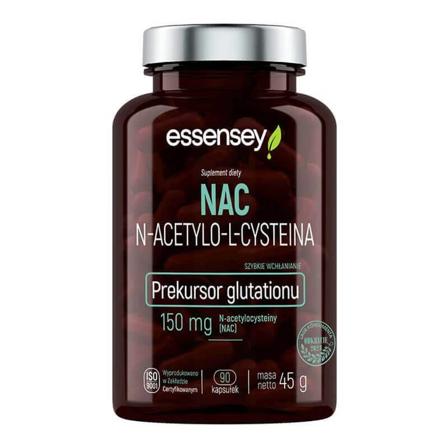 N-Ацетил-L-Цистеин Essensey NAC, 90 капсул: цены и характеристики