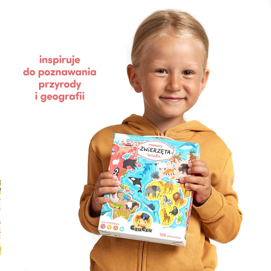 Игра на память CzuCzu Животные мира, игра для детей, от 3 лет, 108 элементов: цены и характеристики