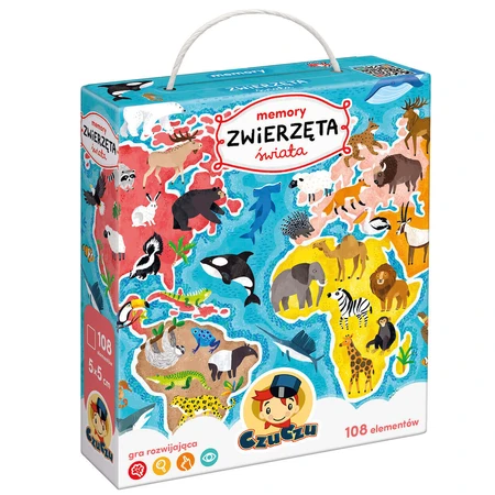Игра на память CzuCzu Животные мира, игра для детей, от 3 лет, 108 элементов: цены и характеристики