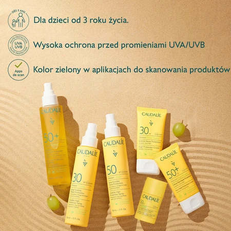 Caudalie Vinosun Protect, невидимий крем з високим ступенем захисту, SPF 30, 50 мл: ціни та характеристики