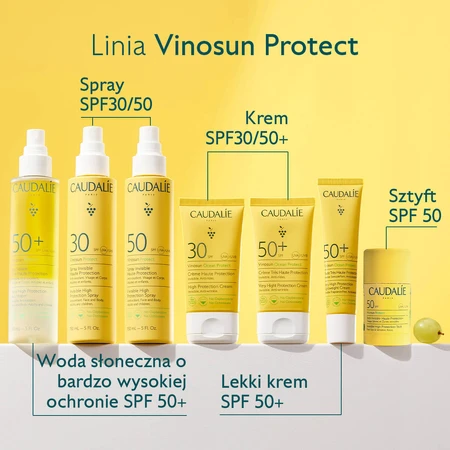 Caudalie Vinosun Protect, невидимий крем з високим ступенем захисту, SPF 30, 50 мл: ціни та характеристики