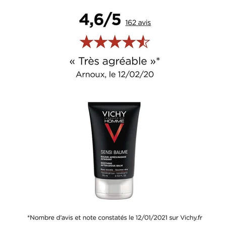 Vichy Чоловічий бальзам після гоління Sensi Baume для чутливої шкіри 75 мл: ціни та характеристики