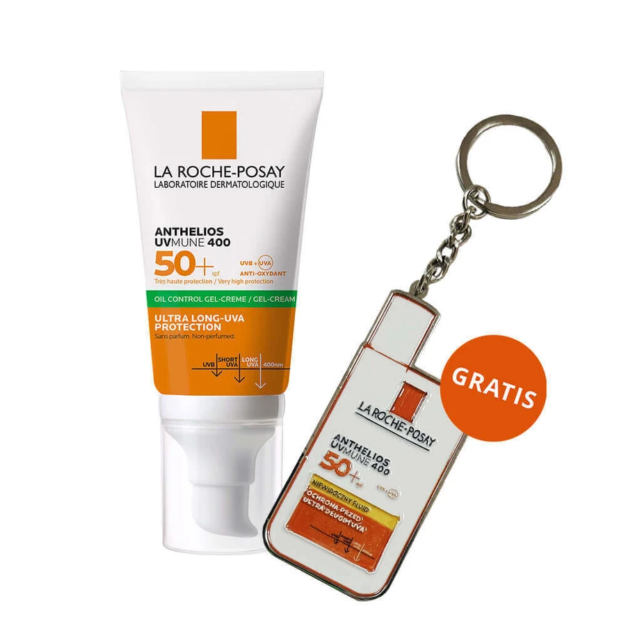 La Roche-Posay Anthelios, матирующий гель-крем для лица, SPF 50+, 50 мл + брелок в подарок: цены и характеристики