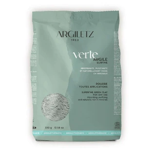 Порошок зеленої глини Argiletz Surfine Зелена глина для всіх застосувань 300г