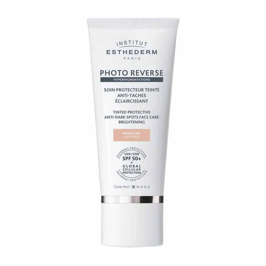 Institut Esthederm Photo Reverse Lightening Protective Treatment SP50+ Светло-бежевый 50 мл: цены и характеристики