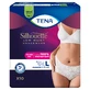 Tena Silhouette Plus White, непомітні поглинаючі труси для жінок, розмір L, 10 штук