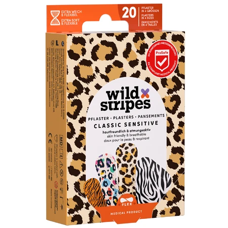 Wild Stripes Classic Sensitive, пластыри, животные, 20 штук: цены и характеристики