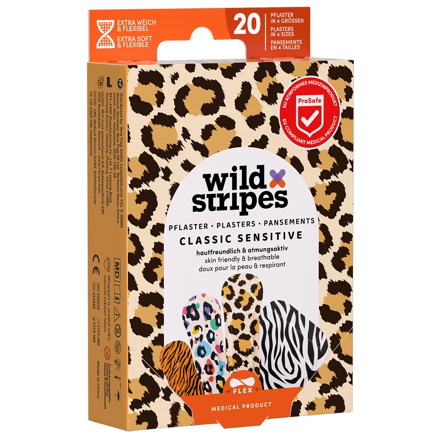 Wild Stripes Classic Sensitive, пластыри, животные, 20 штук: цены и характеристики