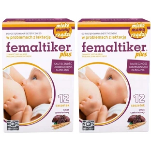 Femaltiker Plus - підтримка для вагітних, 2х12 таблеток, з ароматом шоколаду