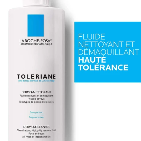 Флюїд для очищення та зняття макіяжу La Roche-Posay Toleriane Derma Cleansing Fluid Face and Eyes, 400 мл: ціни та характеристики