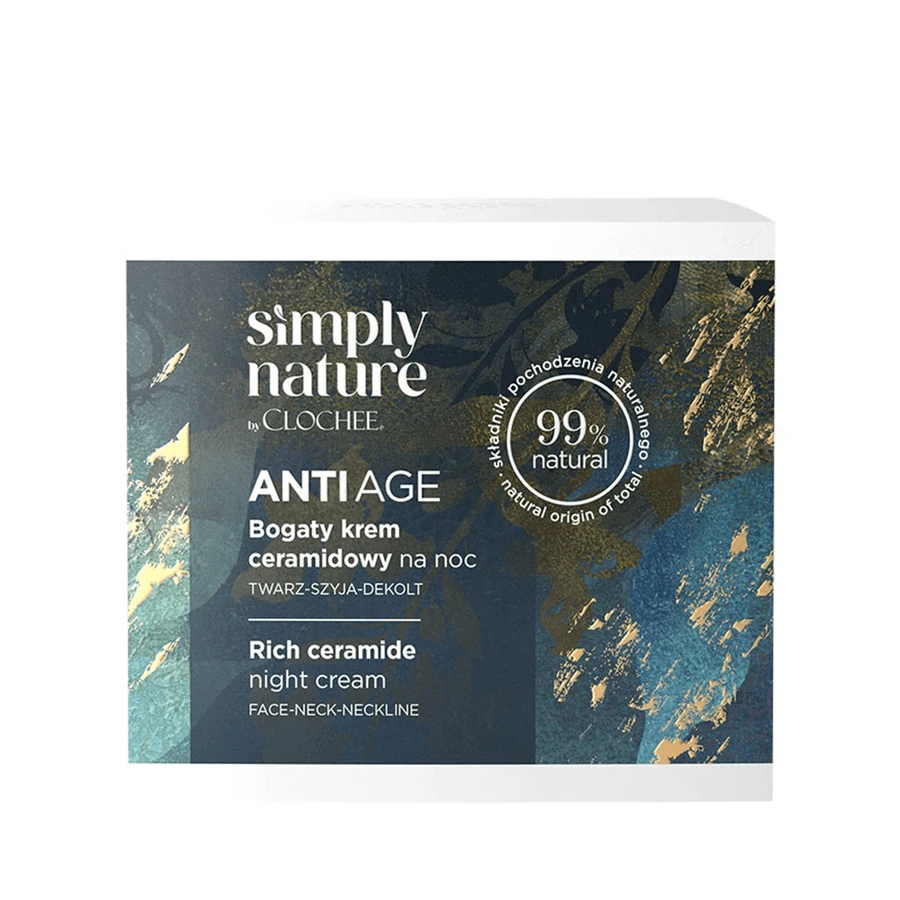Clochee Simply Nature Anti Age, богатый керамидами ночной крем, 50 мл: цены и характеристики