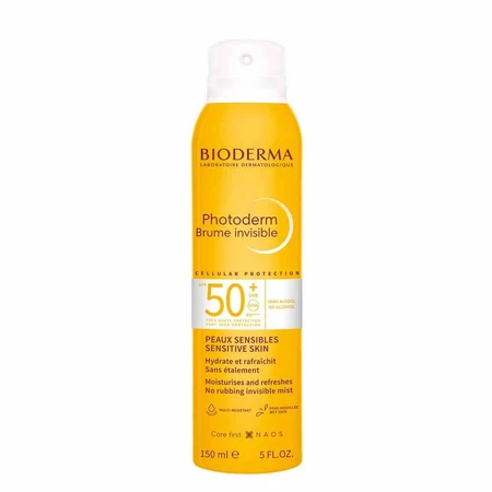 Невидимий спрей для чутливої шкіри BioDerma Photoderm SPF50+ 150 мл: ціни та характеристики