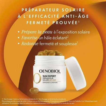 Антивіковий захист від сонця Oenobiol Sun Expert 30 капсул: ціни та характеристики