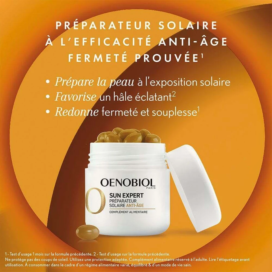 Антивіковий захист від сонця Oenobiol Sun Expert 30 капсул: ціни та характеристики
