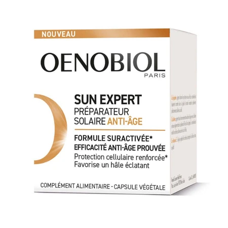 Антивіковий захист від сонця Oenobiol Sun Expert 30 капсул: ціни та характеристики