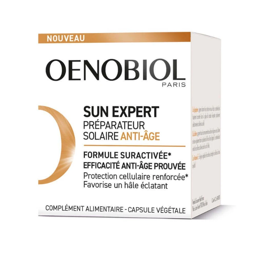 Антивіковий захист від сонця Oenobiol Sun Expert 30 капсул: ціни та характеристики