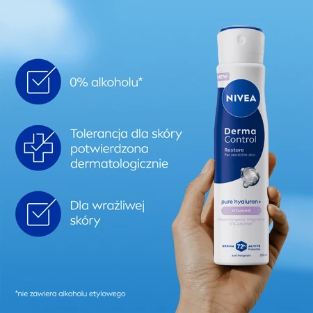 Nivea Derma Control Restore, антиперспирант, спрей, 250 мл: цены и характеристики