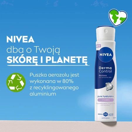 Nivea Derma Control Restore, антиперспирант, спрей, 250 мл: цены и характеристики