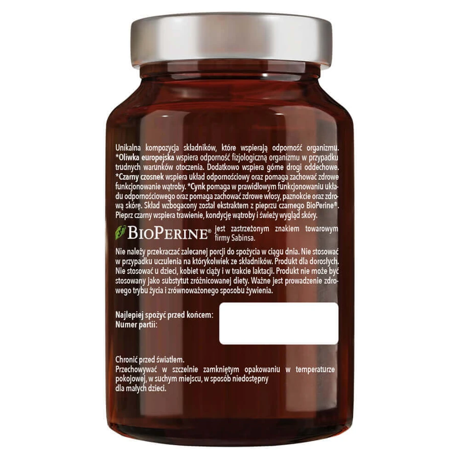 Purella Superfoods Экстракт листьев европейской оливы + цинк + чеснок для иммунитета, 60 капсул: цены и характеристики