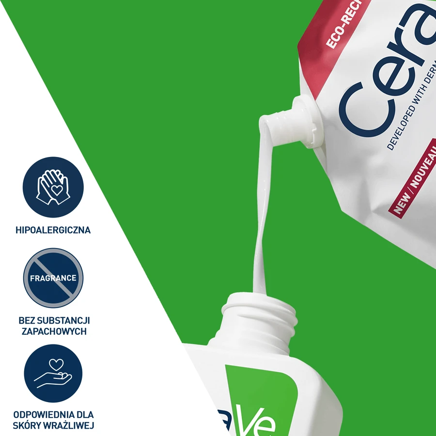 CeraVe, зволожуюча емульсія для вмивання, нормальна та суха шкіра, запас, 473 мл: ціни та характеристики