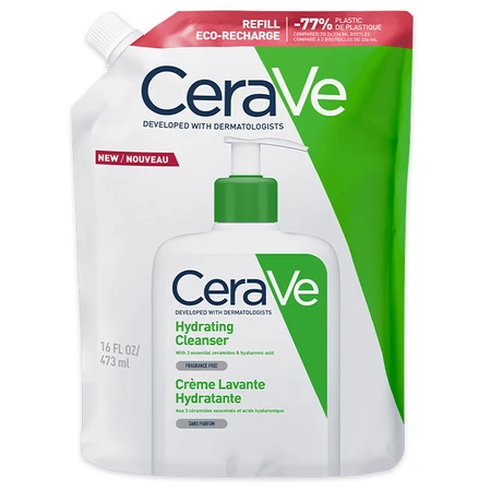 CeraVe, зволожуюча емульсія для вмивання, нормальна та суха шкіра, запас, 473 мл: ціни та характеристики