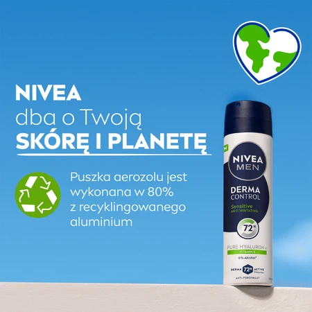 Nivea Men Derma Control Sensitive, антиперспирант, спрей, 150 мл: цены и характеристики