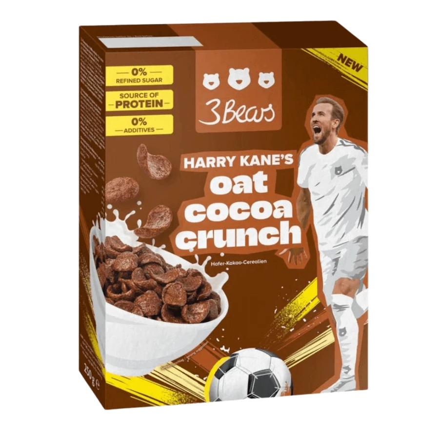 Harry Kane Вівсяні пластівці з какао з какао, 250 г, 3Bears: ціни та характеристики