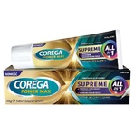 Corega Power Max Supreme All-In 1, фиксирующий крем для зубных протезов, нейтральный, 40 г: цены и характеристики
