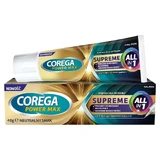Corega Power Max Supreme All-In 1, фиксирующий крем для зубных протезов, нейтральный, 40 г