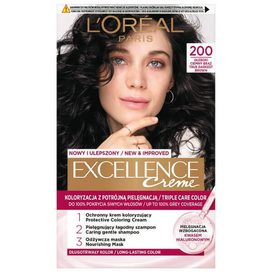L Oreal Paris Excellence Creme Краска для волос 200 глубокий темно-коричневый: цены и характеристики