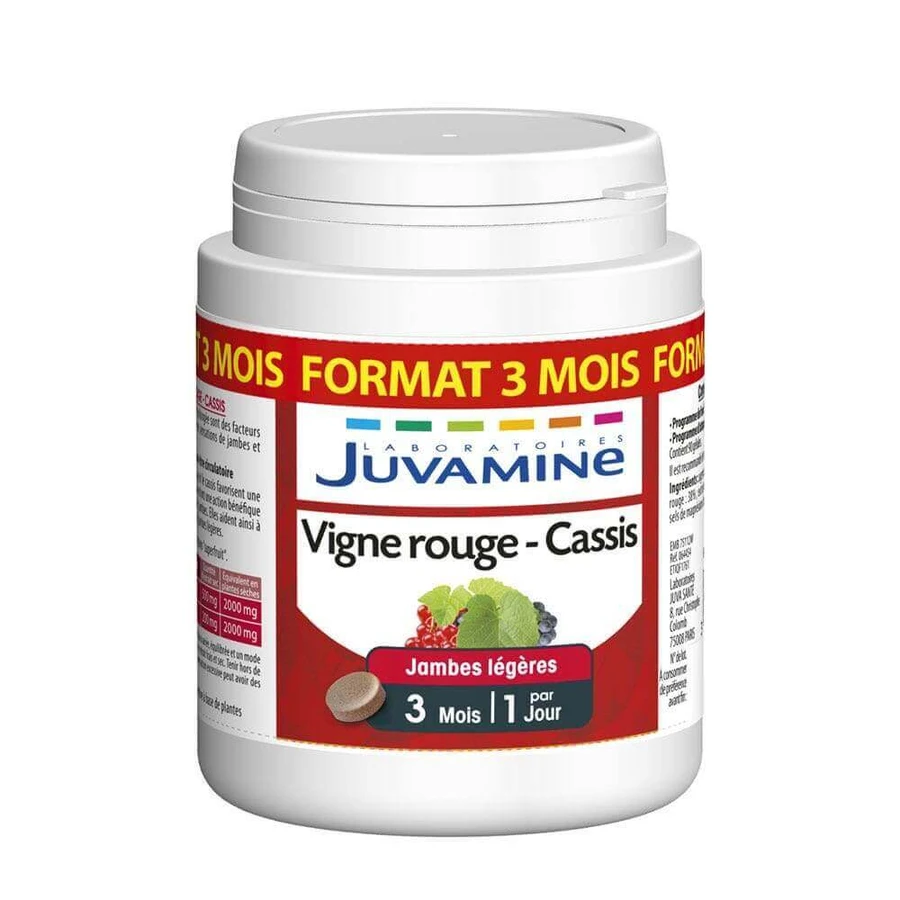 Juvamine Red Vine Black Currant Legs Light 90 таблеток: цены и характеристики