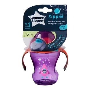 Tommee Tippee Sippee Cup Чашка-соска з ручками 7м+ Дівчинка, 230мл
