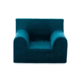 Оксамитове дитяче крісло, бензиновий синій, Twindeco